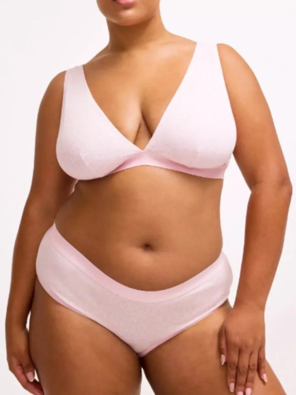 Torrid Pink cotton rib mid-rise hipster panty NWT size 4
